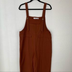 Aedvoouer Overalls Burnt Orange Adjustable